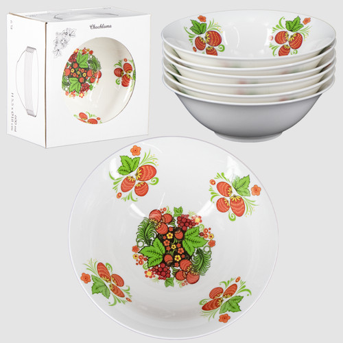 Suppenteller 6er set - -, hohloma