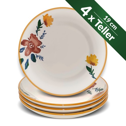 Keramik suppenteller 4er set - suppenteller,