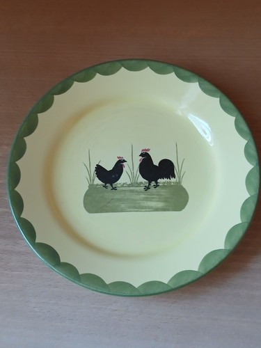 Kuchenteller hahn und henne - und,