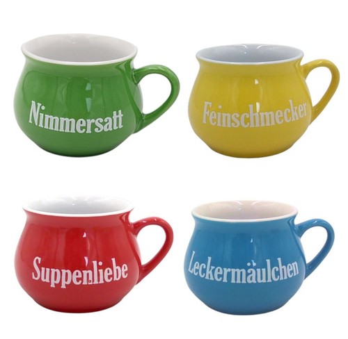 Keramik suppentasse mit spruch - keramik,