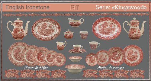 English ironstone kingswood - english, "kingswood"